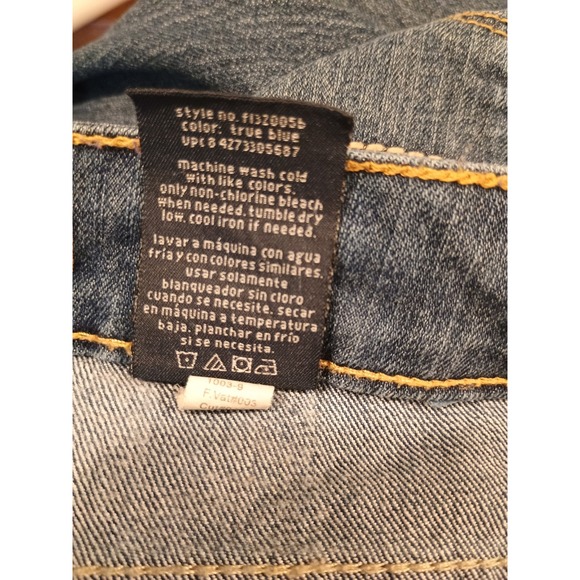 Faded Glory Womens Curvy Bootcut Med Wash Low Rise Blue Jeans Size 4P Petite - Picture 8 of 9